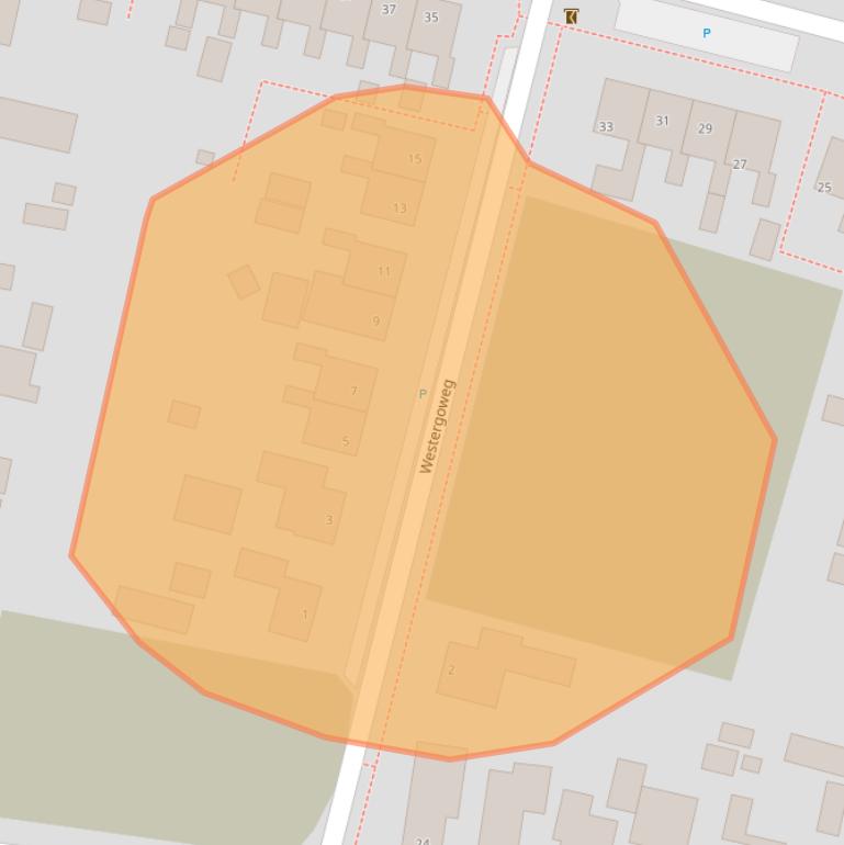 Kaart van postcodegebied 9981GW.