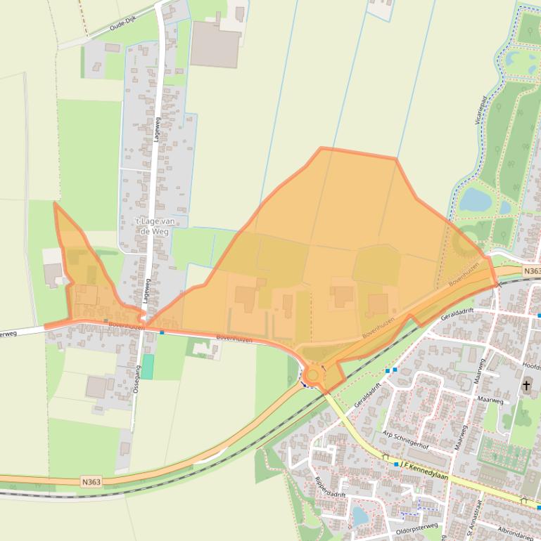 Kaart van postcodegebied 9981HB.