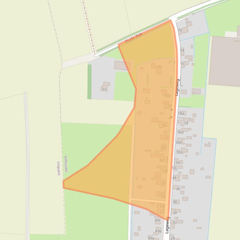 Kaart van postcodegebied 9981HD.