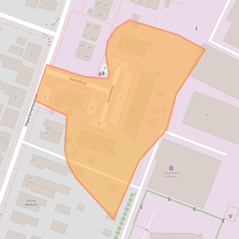 Kaart van postcodegebied 9981HL.