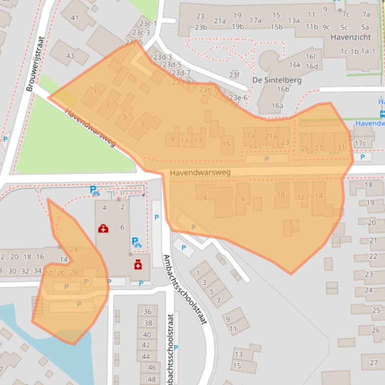 Kaart van postcodegebied 9981JS.