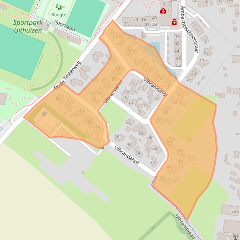 Kaart van postcodegebied 9981JV.