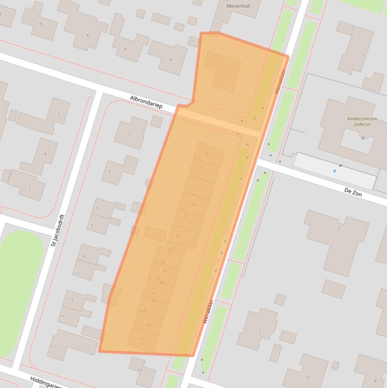 Kaart van postcodegebied 9981KL.