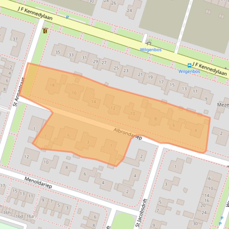 Kaart van postcodegebied 9981KN.