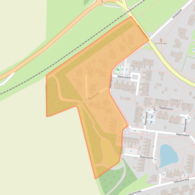 Kaart van postcodegebied 9981LG.