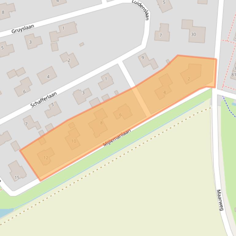 Kaart van postcodegebied 9981LV.