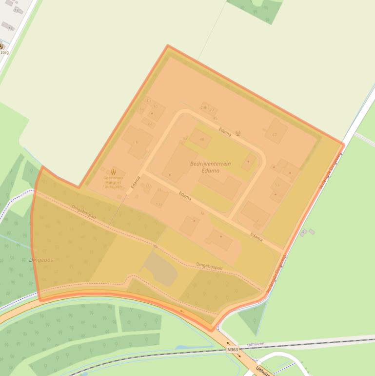 Kaart van postcodegebied 9981ND.