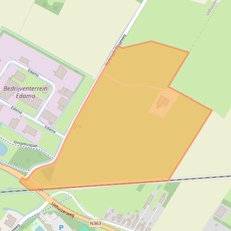 Kaart van postcodegebied 9981NE.