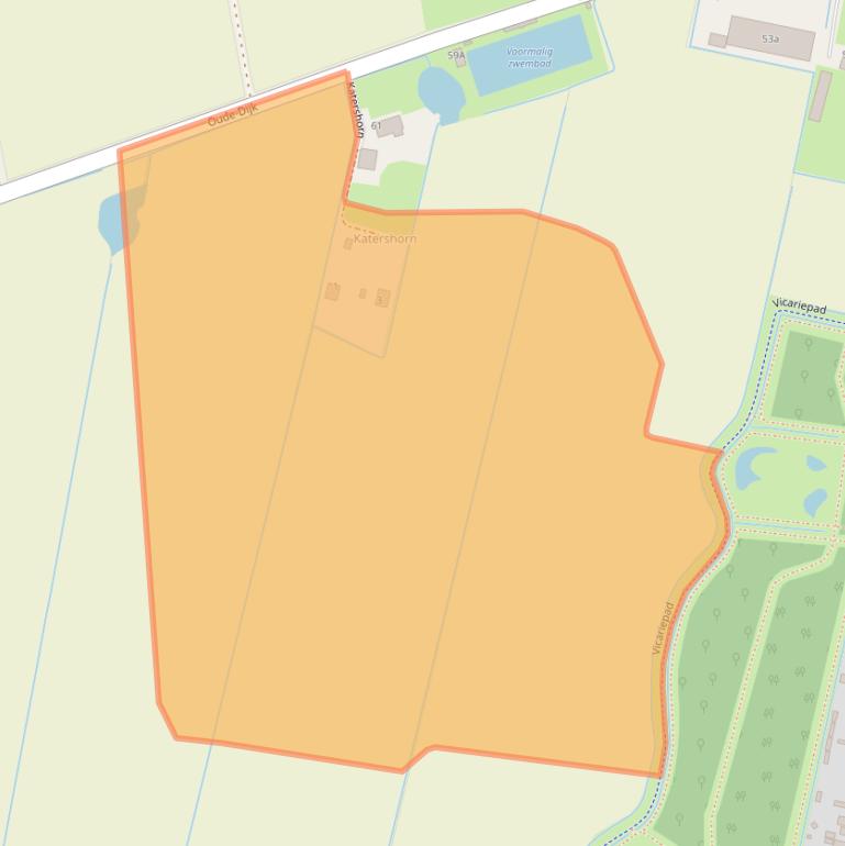 Kaart van postcodegebied 9981TL.