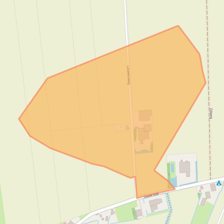 Kaart van postcodegebied 9981VE.