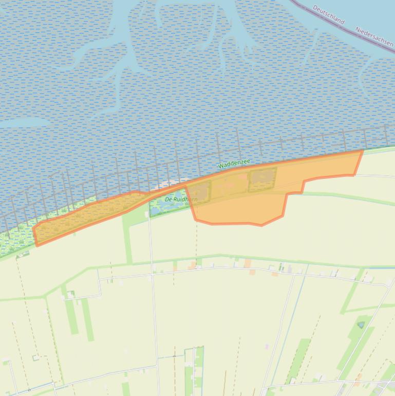 Kaart van postcodegebied 9981VG.