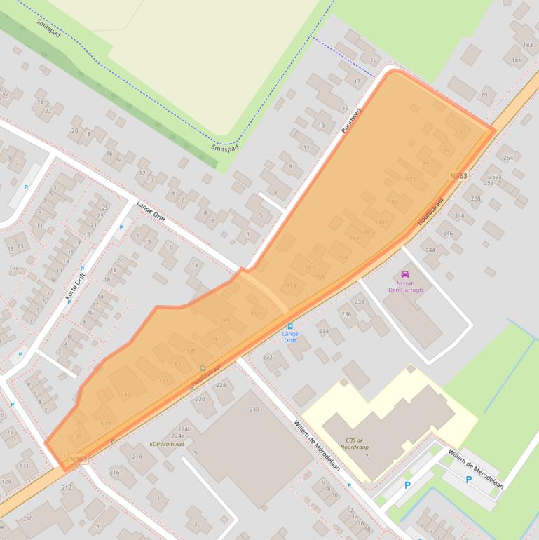 Kaart van postcodegebied 9982AD.