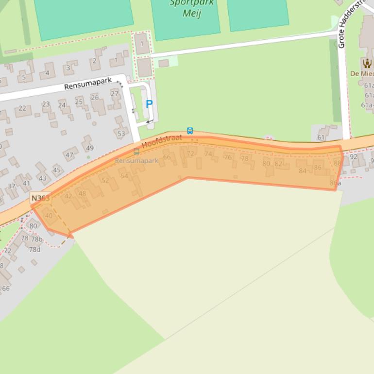 Kaart van postcodegebied 9982AH.