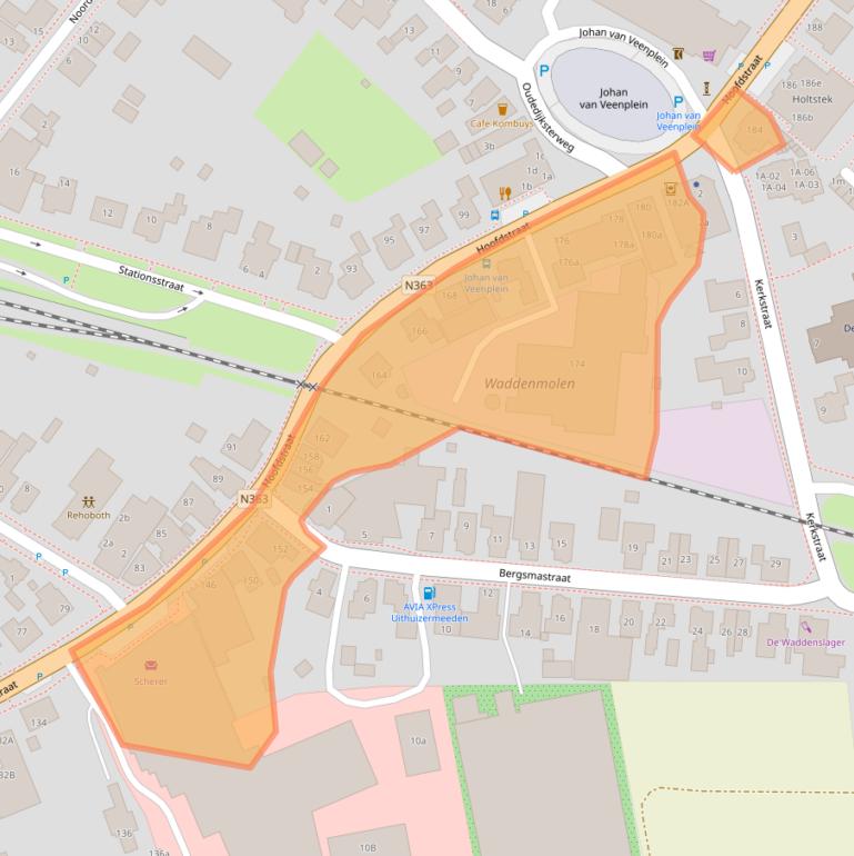 Kaart van postcodegebied 9982AK.