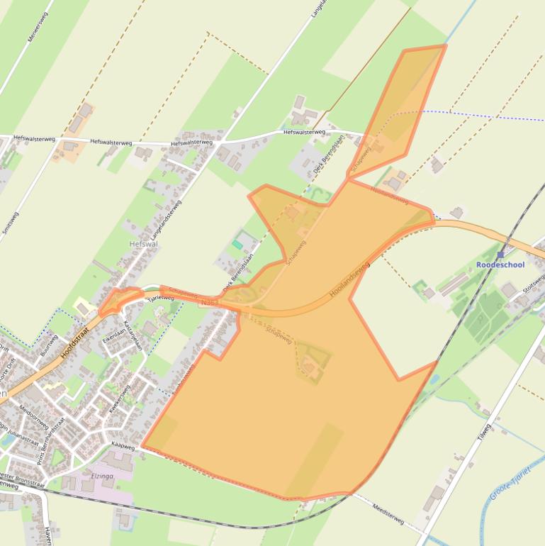 Kaart van postcodegebied 9982BA.