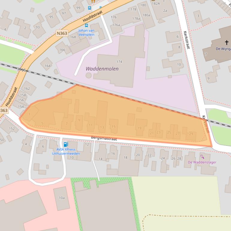 Kaart van postcodegebied 9982EA.