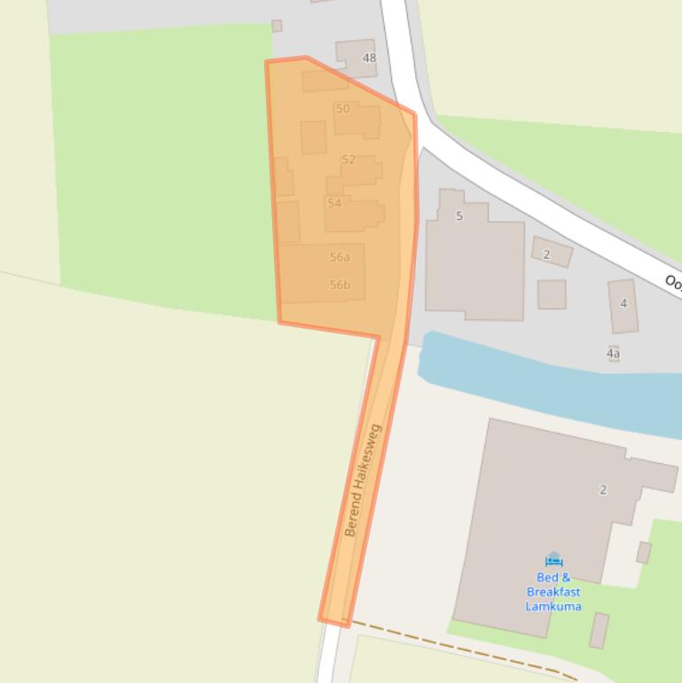 Kaart van postcodegebied 9982EE.