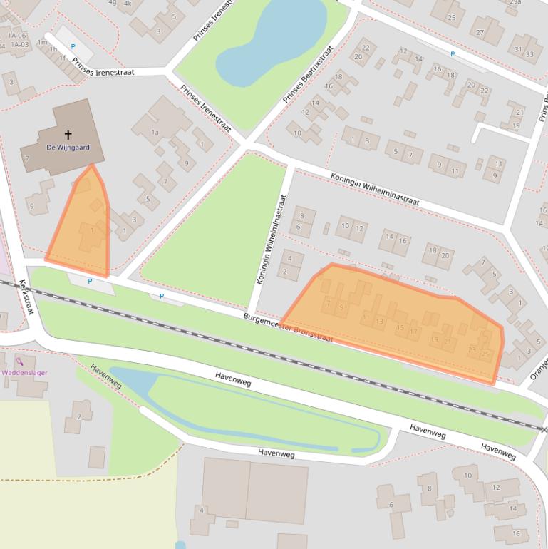 Kaart van postcodegebied 9982GB.