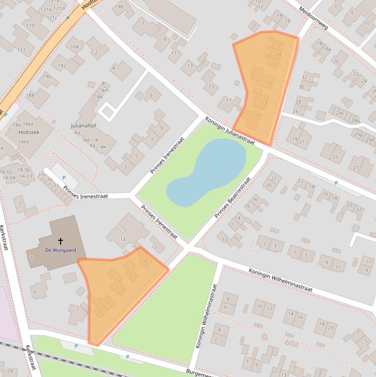 Kaart van postcodegebied 9982GC.