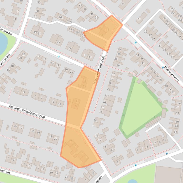 Kaart van postcodegebied 9982GG.