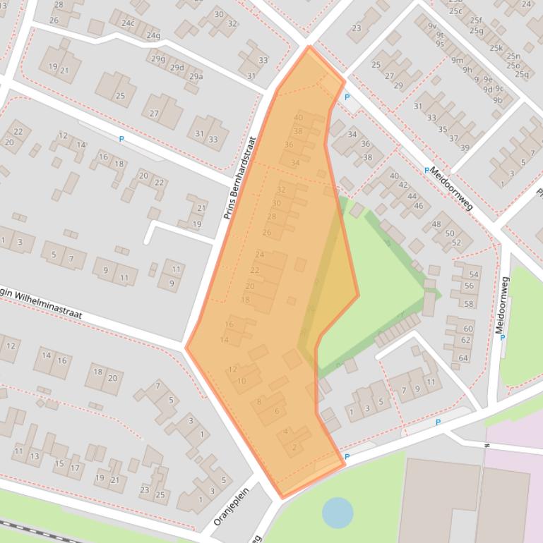Kaart van postcodegebied 9982GH.