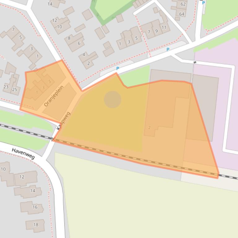 Kaart van postcodegebied 9982GJ.