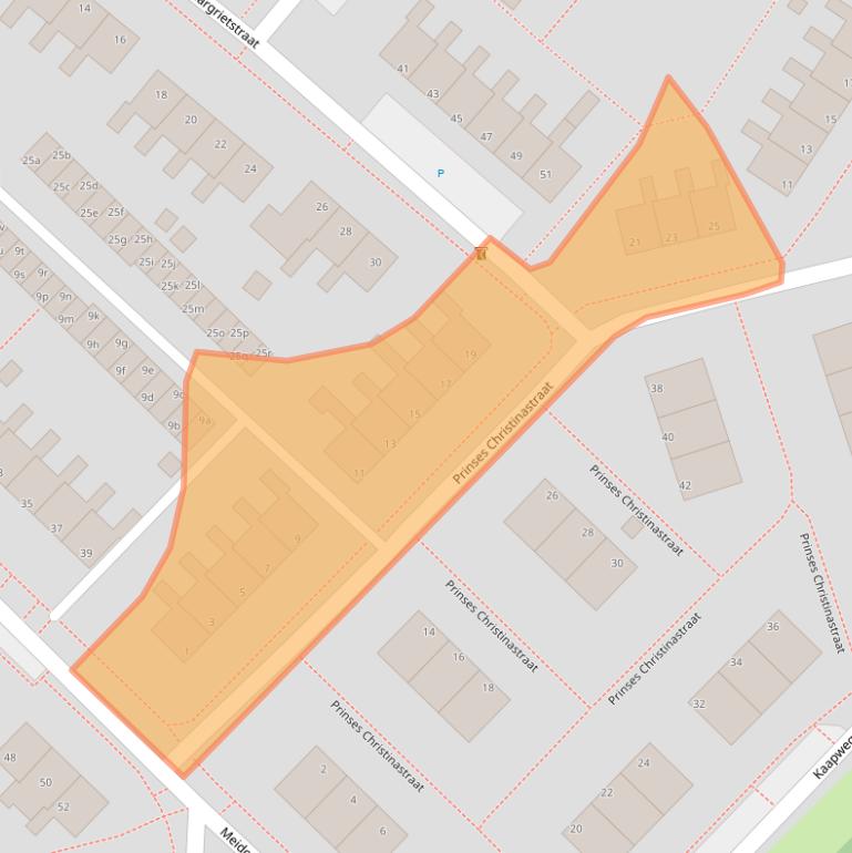 Kaart van postcodegebied 9982GR.