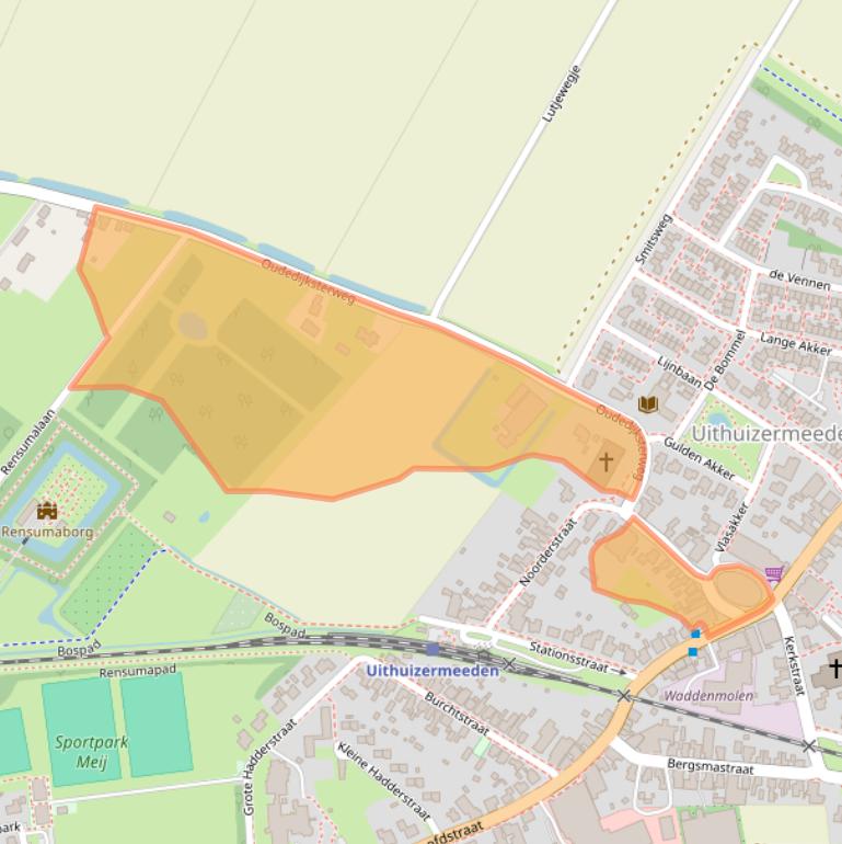 Kaart van postcodegebied 9982HC.