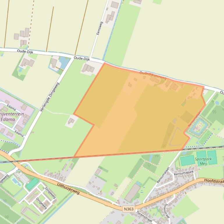 Kaart van postcodegebied 9982HD.