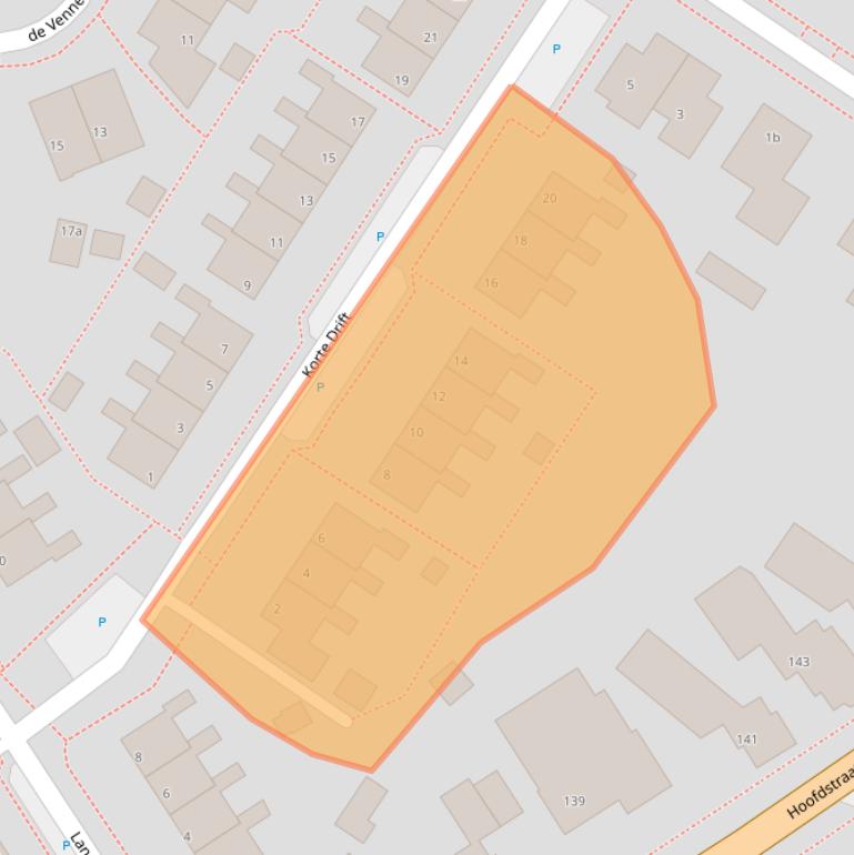 Kaart van postcodegebied 9982HN.