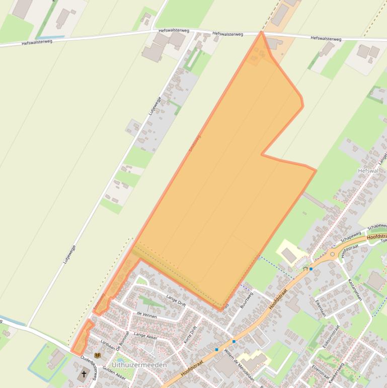 Kaart van postcodegebied 9982HT.