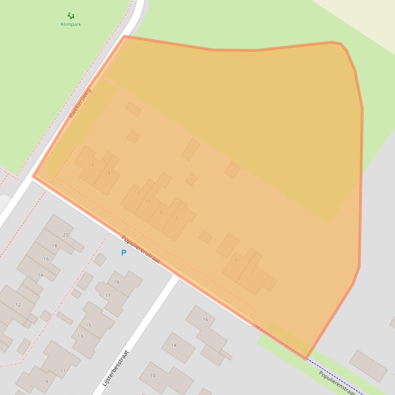 Kaart van postcodegebied 9982LA.