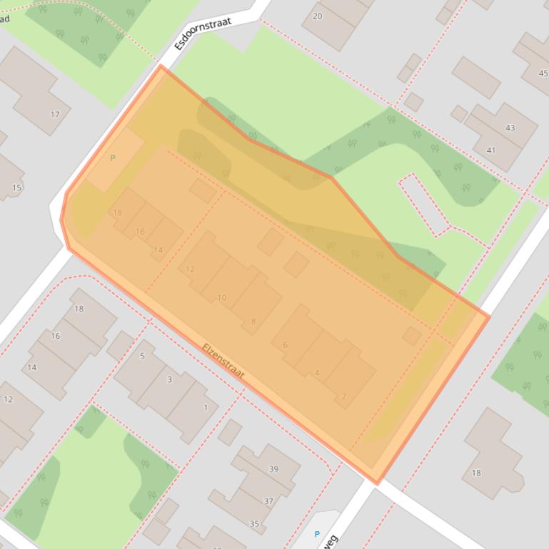 Kaart van postcodegebied 9982LD.