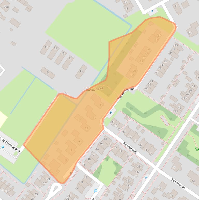 Kaart van postcodegebied 9982LH.