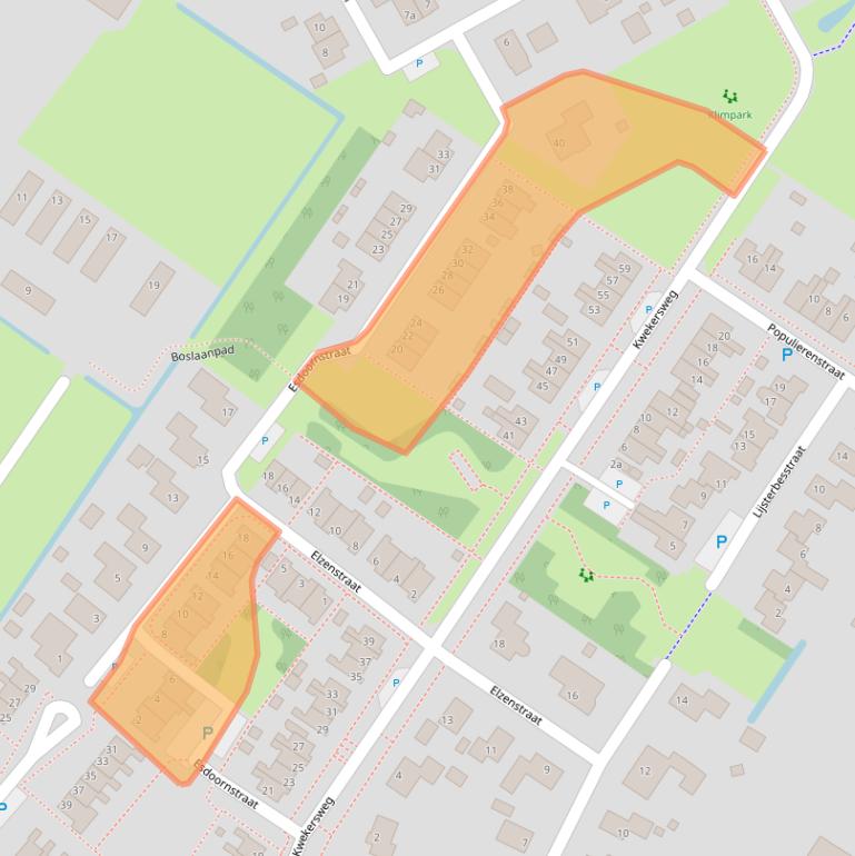 Kaart van postcodegebied 9982LJ.