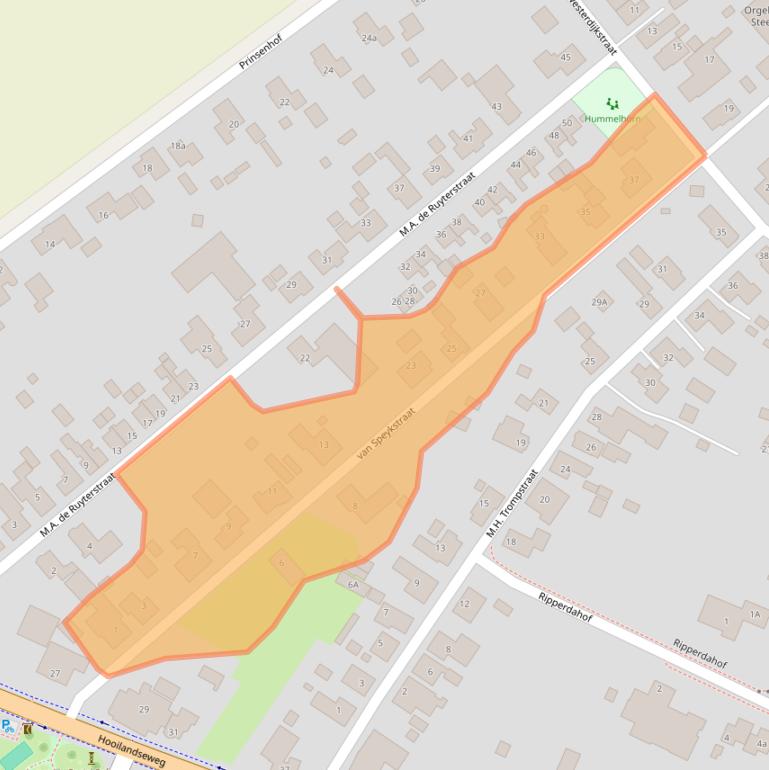 Kaart van postcodegebied 9983PM.