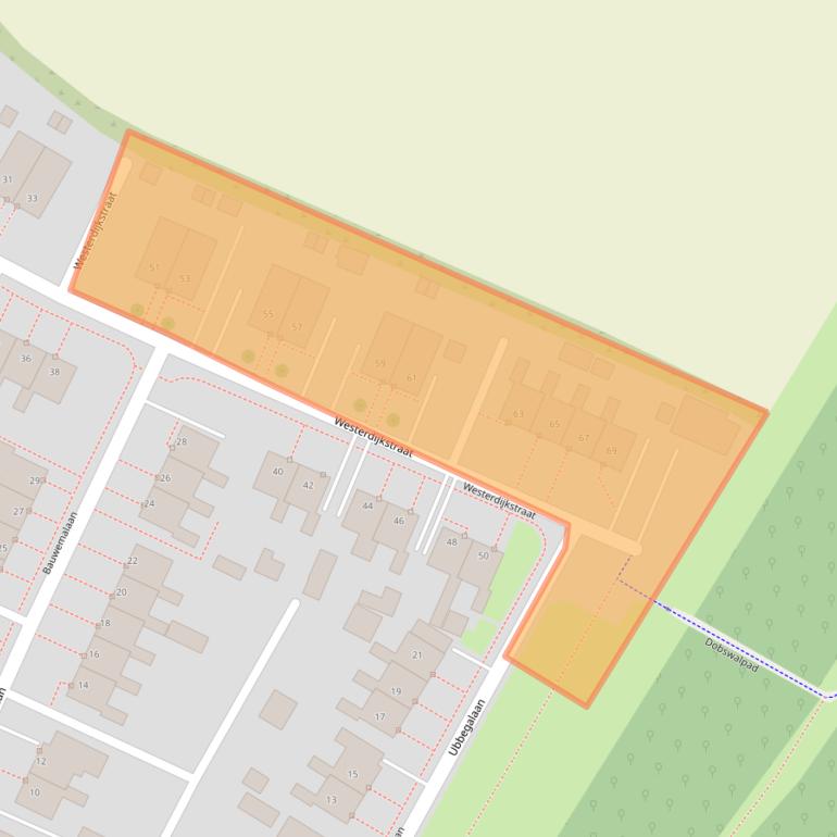 Kaart van postcodegebied 9983PS.