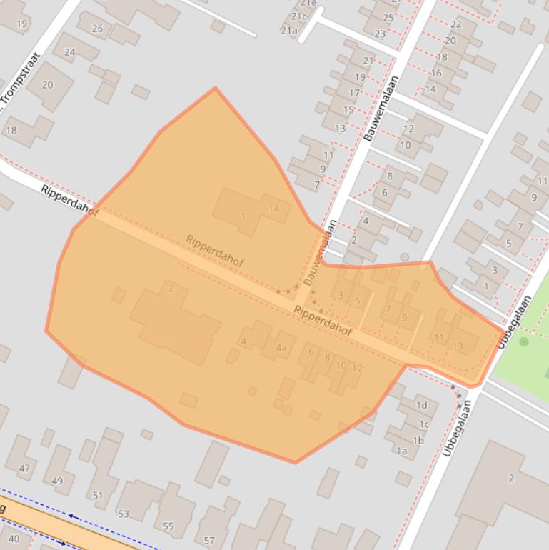 Kaart van postcodegebied 9983PX.