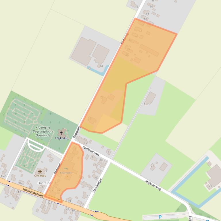 Kaart van postcodegebied 9983RC.