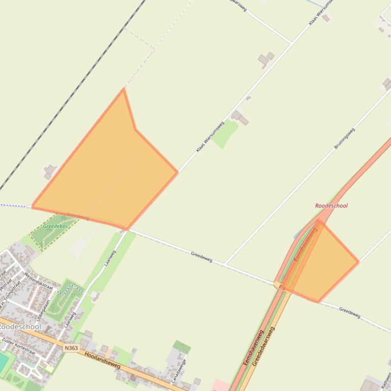 Kaart van postcodegebied 9984NR.