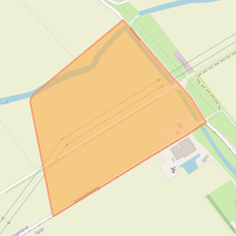 Kaart van postcodegebied 9984NT.