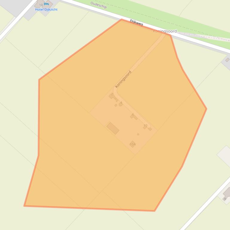 Kaart van postcodegebied 9984XH.