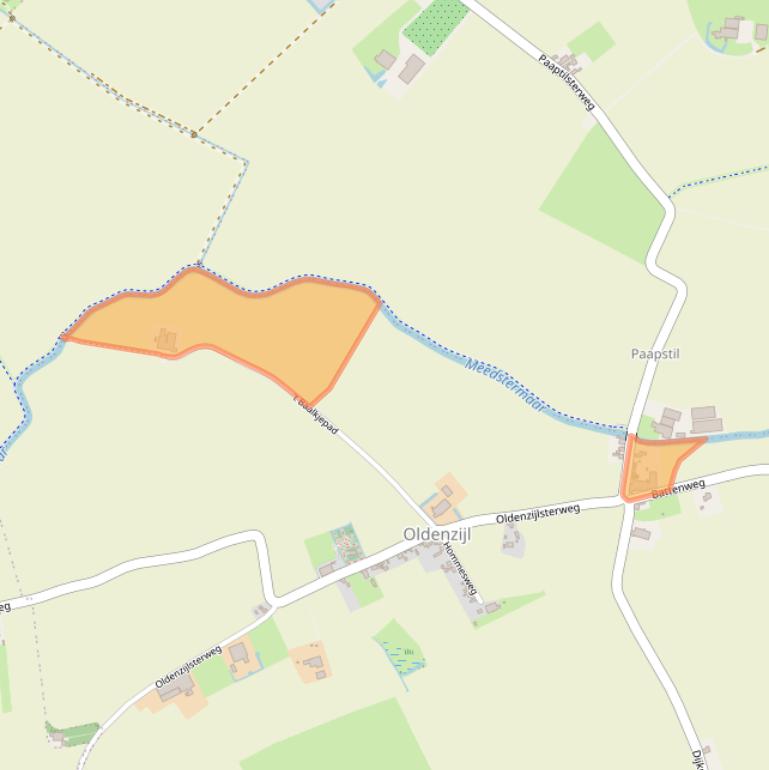 Kaart van postcodegebied 9986XP.