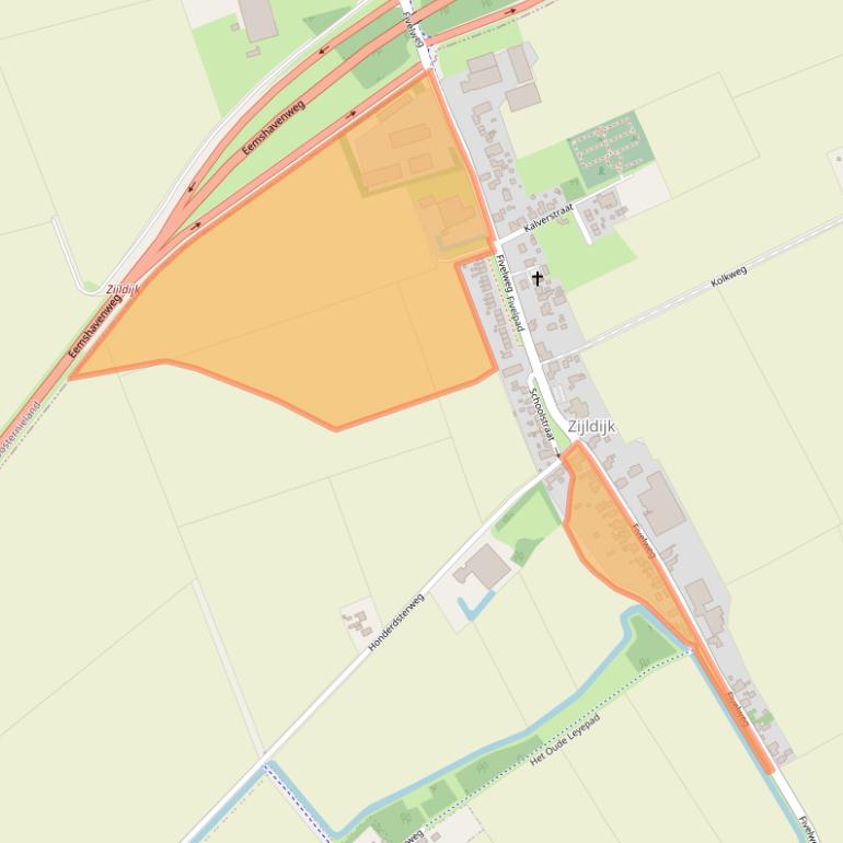 Kaart van postcodegebied 9987SK.