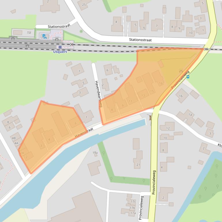 Kaart van postcodegebied 9988NP.