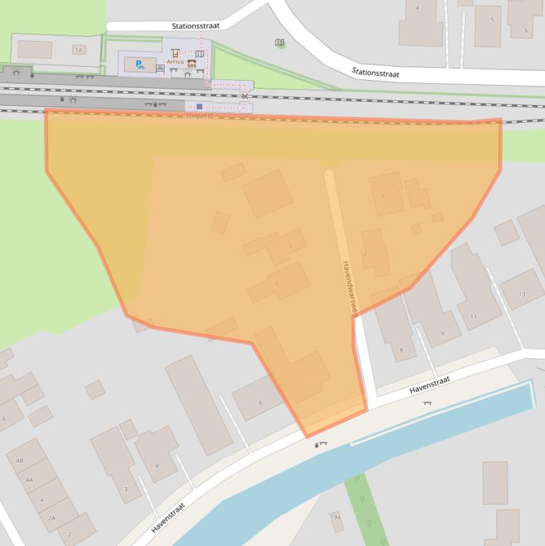 Kaart van postcodegebied 9988NR.