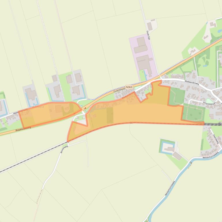 Kaart van postcodegebied 9988SV.