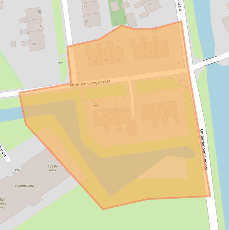 Kaart van postcodegebied 9989BA.