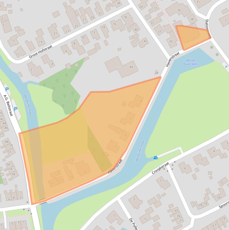 Kaart van postcodegebied 9989BN.