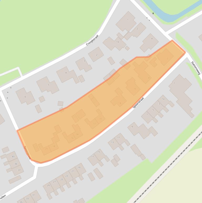 Kaart van postcodegebied 9989BR.